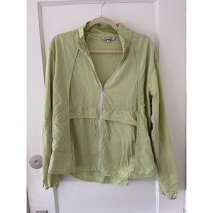 Solumbra SPF 100+ Sun Protective Clothing Zip Jacket Kiwi Green Vented Sz XL